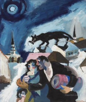 150の主題の芸術作品 Painting - ユダヤ人の避難所とナチス政権のユダヤ人
